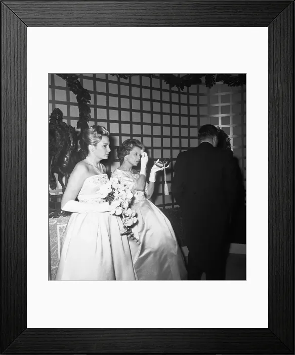 Framed Print : Mrs. Henry Ford II and Daughter Charlotte at Debut Ball Framed Print : Mrs. Henry Ford II and Daughter Charlotte at Debut Ball