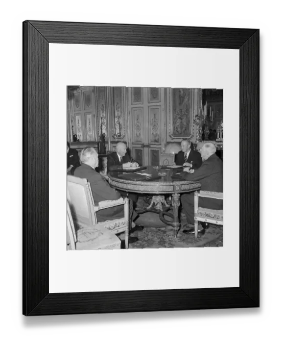 Framed Print : Big Four Leaders at Western Summit Meeting Framed Print : Big Four Leaders at Western Summit Meeting