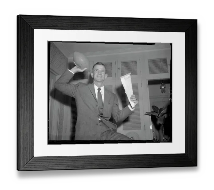 Framed Print : Baugh to Coach Titans Framed Print : Baugh to Coach Titans