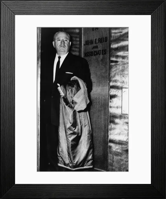 Framed Print : John Factor Holding His Coat Framed Print : John Factor Holding His Coat