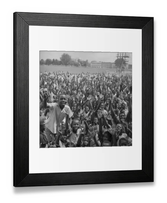 Framed Print : Supporters Cheering for Election Results Framed Print : Supporters Cheering for Election Results
