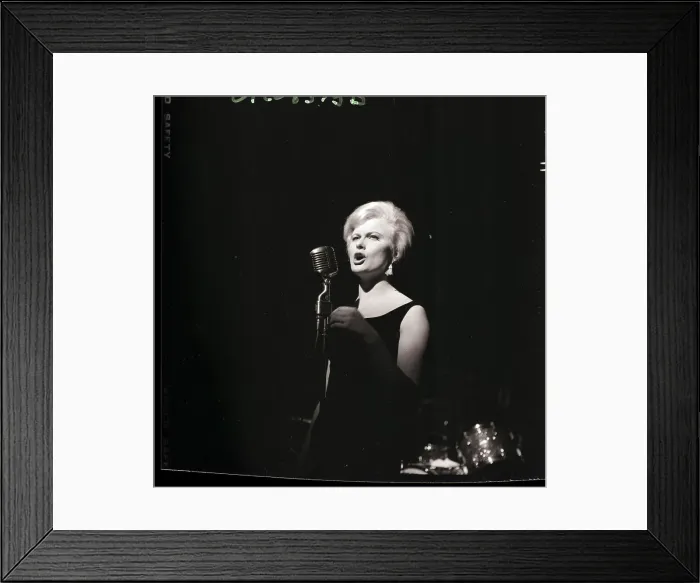 Framed Print : Monica Zetterlund on Stage Framed Print : Monica Zetterlund on Stage