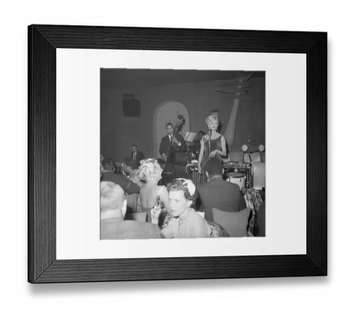 Framed Print : Monica Zetterlund on Stage at Club Framed Print : Monica Zetterlund on Stage at Club