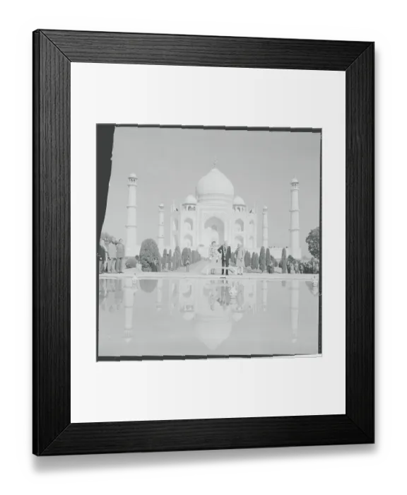 Framed Print : Dwight Eisenhower and Jawaharlal Nehru at Taj Mahal
