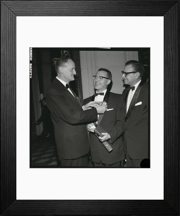 Framed Print : State Chairman Receives a Medal Framed Print : State Chairman Receives a Medal