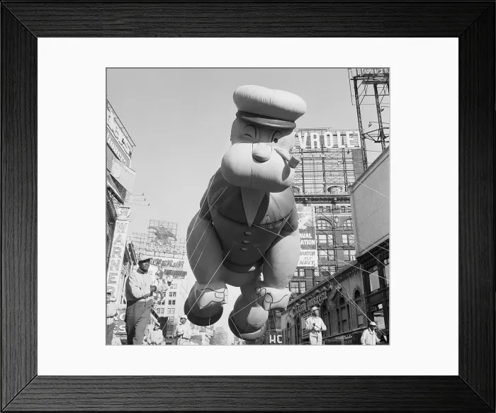Framed Print : Popeye Balloon in Thanksgiving Day Parade Framed Print : Popeye Balloon in Thanksgiving Day Parade