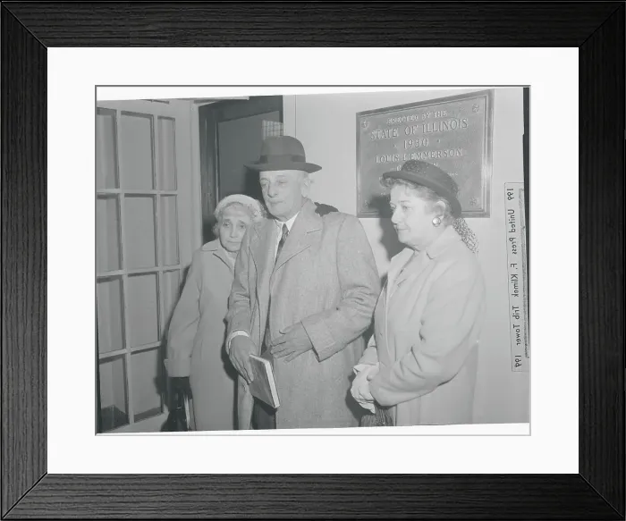 Framed Print : Mr. and Mrs. Roger Touhy with Ethel Alesia Framed Print : Mr. and Mrs. Roger Touhy with Ethel Alesia