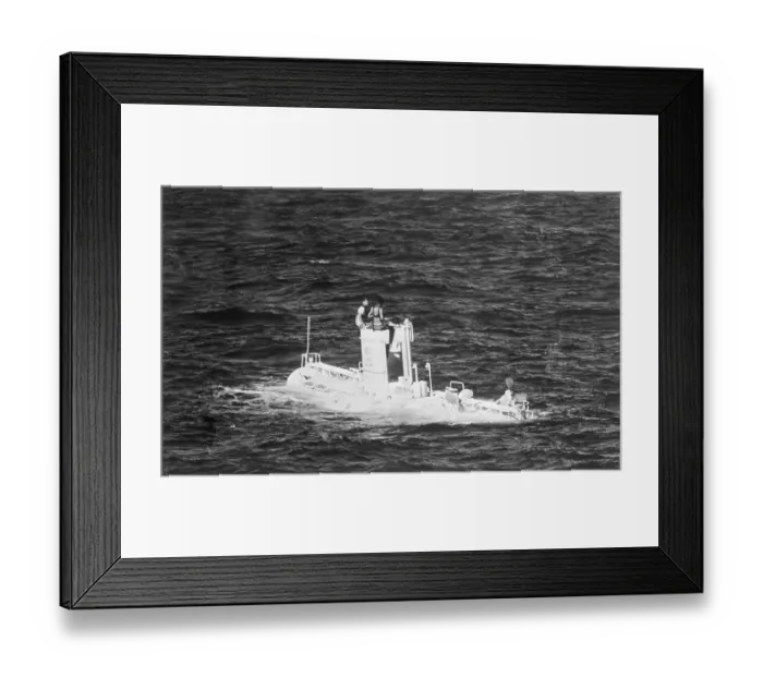 Framed Print : Submarine in the Pacific Ocean Framed Print : Submarine in the Pacific Ocean
