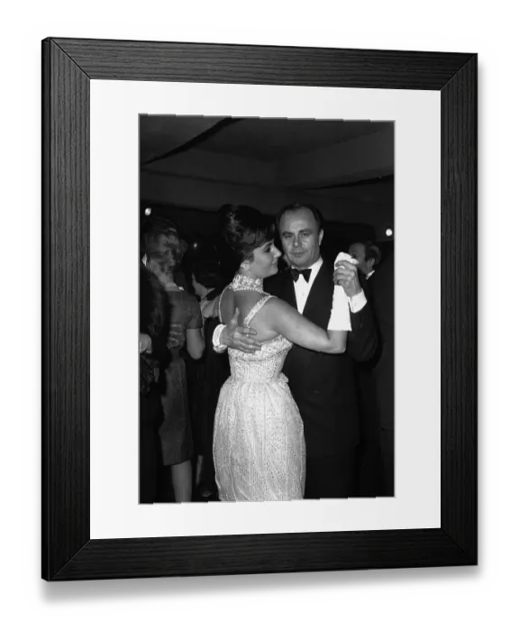 Framed Print : Aly Khan Dancing with Elizabeth Taylor