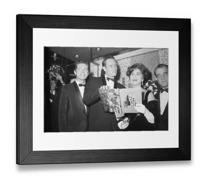 Framed Print : Stars of Ben-Hur at Opening