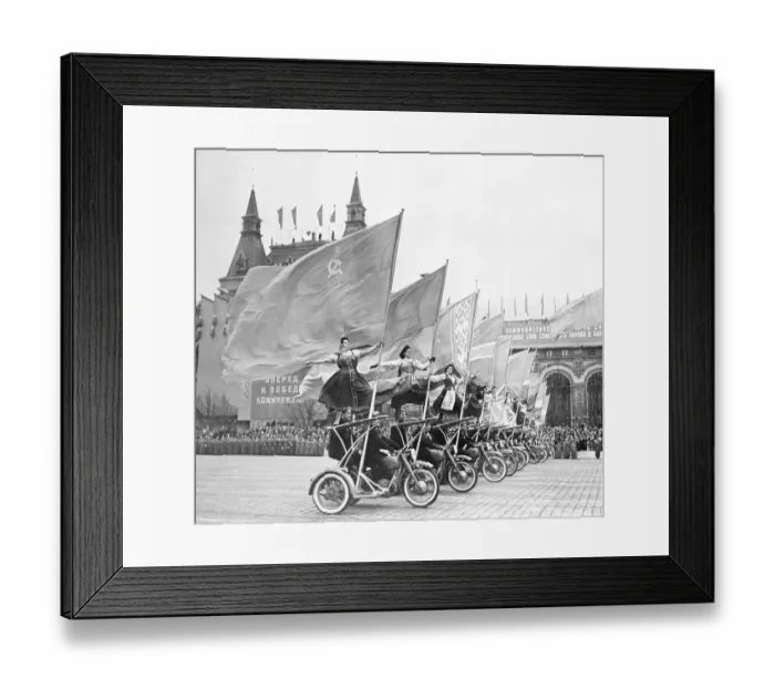 Framed Print : Russian Women Performing Stunt Framed Print : Russian Women Performing Stunt