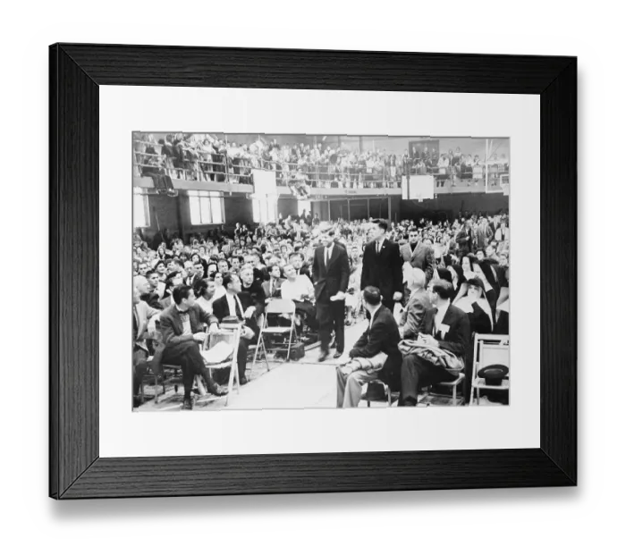 Framed Print : Senator John F. Kennedy at Marquette University Framed Print : Senator John F. Kennedy at Marquette University