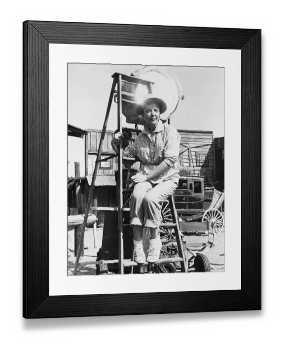 Framed Print : Actress Ida Lupino Directing a Television Show Framed Print : Actress Ida Lupino Directing a Television Show