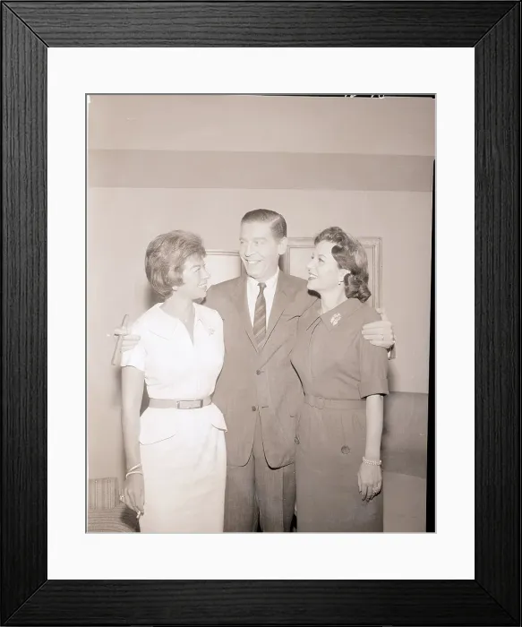 Framed Print : Milton Berle with Ruth Berle and Marian Colby Framed Print : Milton Berle with Ruth Berle and Marian Colby