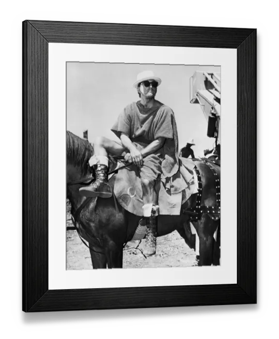 Framed Print : Kirk Douglas Filming Sparticus Framed Print : Kirk Douglas Filming Sparticus