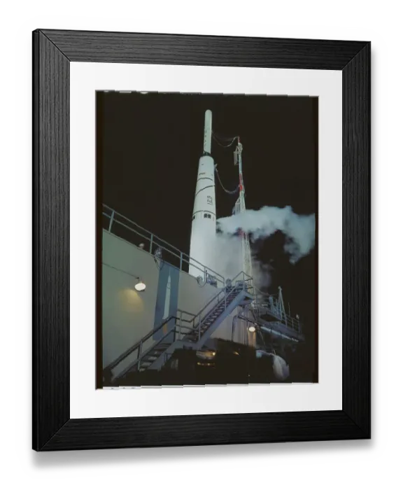 Framed Print : Lunar Probe Rocket Launch Framed Print : Lunar Probe Rocket Launch