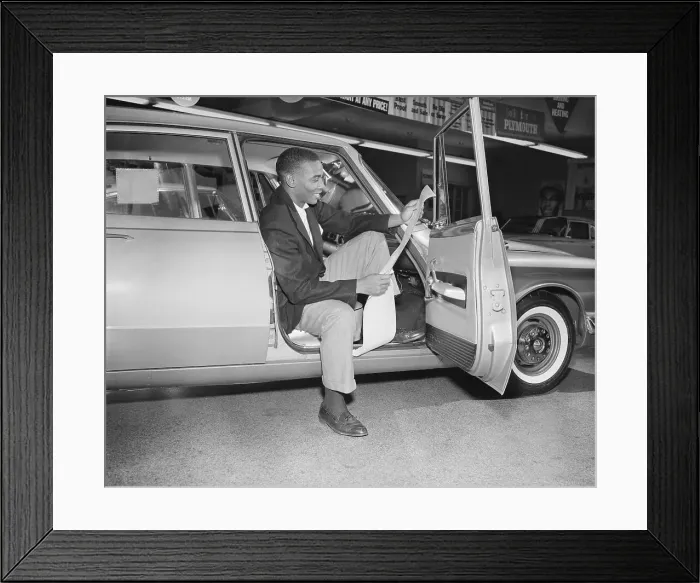 Framed Print : Ernie Banks Reading Press Release Framed Print : Ernie Banks Reading Press Release