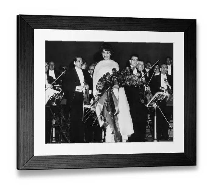 Framed Print : Maria Callas At Curtain Call Framed Print : Maria Callas At Curtain Call