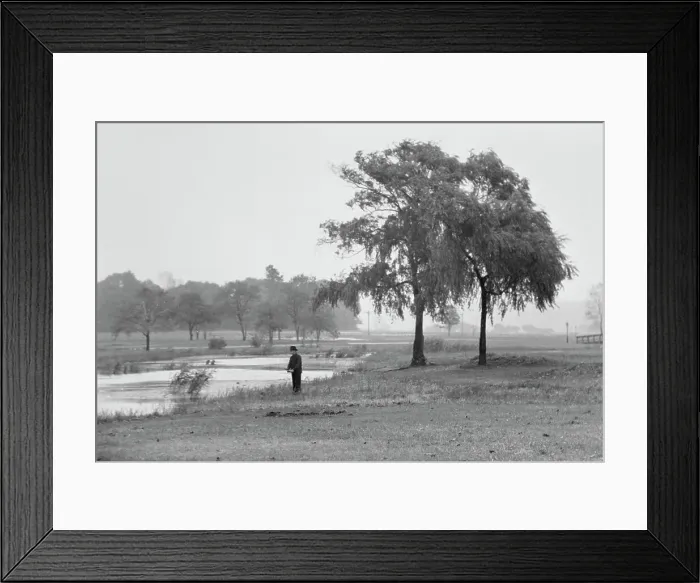 Framed Print : Fishing In The Flushing Framed Print : Fishing In The Flushing