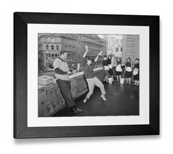 Framed Print : Duke Ellington and Marianne Lutz-Pastre Performing