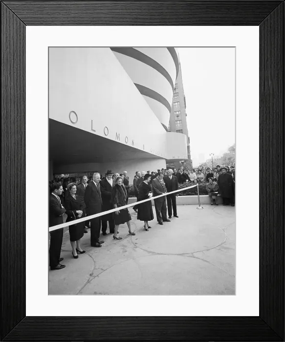 Framed Print : Ribbon-cutting Ceremony at Guggenheim Museum Framed Print : Ribbon-cutting Ceremony at Guggenheim Museum
