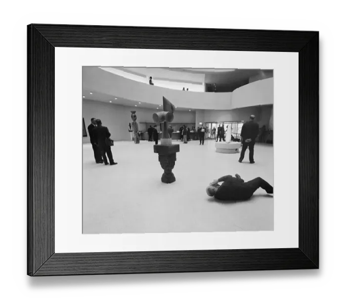 Framed Print : Photographer Takes Picture In Guggenheim Framed Print : Photographer Takes Picture In Guggenheim