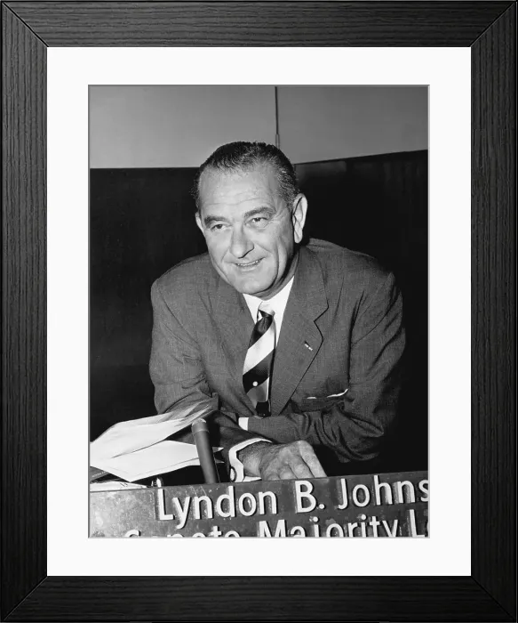 Framed Print : Portrait of Lyndon B. Johnson Framed Print : Portrait of Lyndon B. Johnson