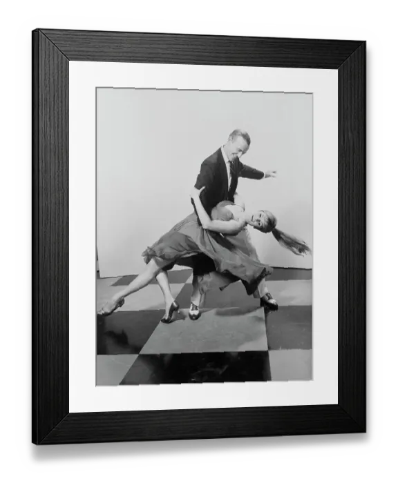 Framed Print : Fred Astaire and Barrie Chase Dancing Framed Print : Fred Astaire and Barrie Chase Dancing