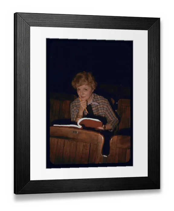 Framed Print : Janet Gaynor Reading a Script Framed Print : Janet Gaynor Reading a Script