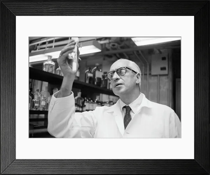 Framed Print : Doctor Severo Ochoa Shown in Laboratory Framed Print : Doctor Severo Ochoa Shown in Laboratory