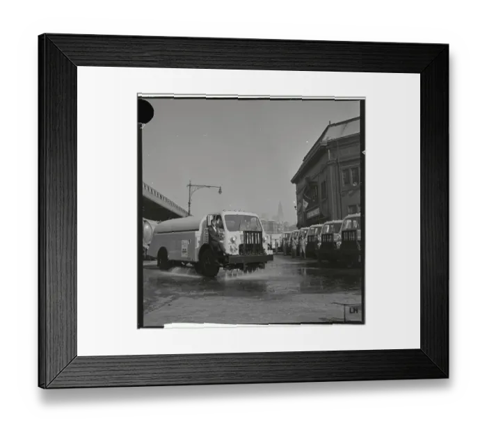 Framed Print : Sanitation Truck Framed Print : Sanitation Truck