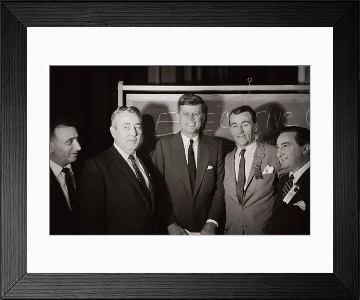 Framed Print : John F. Kennedy Attending a State Labor Convention Framed Print : John F. Kennedy Attending a State Labor Convention