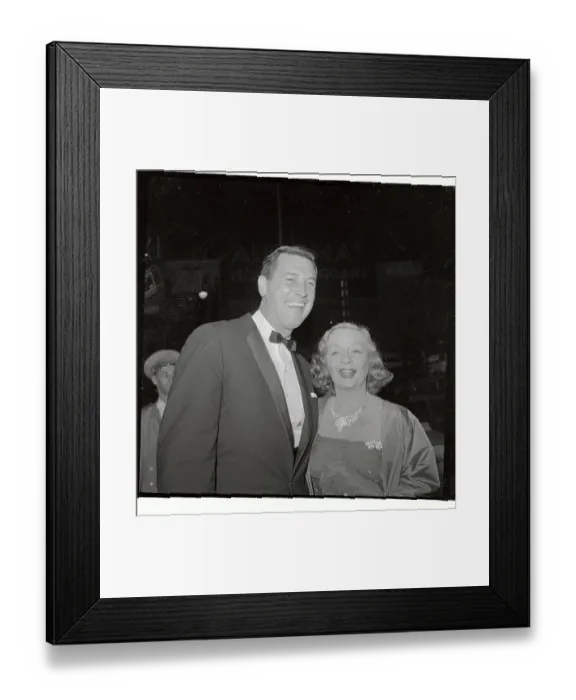 Framed Print : Actor Rock Hudson Escorting Tallulah Bankhead Framed Print : Actor Rock Hudson Escorting Tallulah Bankhead