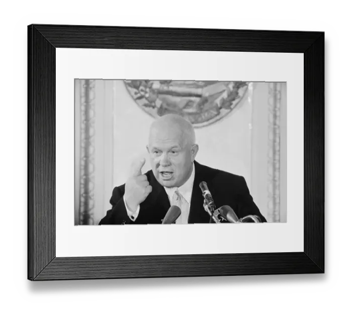 Framed Print : Soviet Premier Nikita Krushchev Framed Print : Soviet Premier Nikita Krushchev
