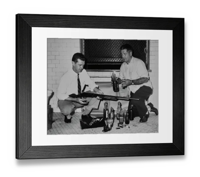 Framed Print : Confiscated Weapons Framed Print : Confiscated Weapons