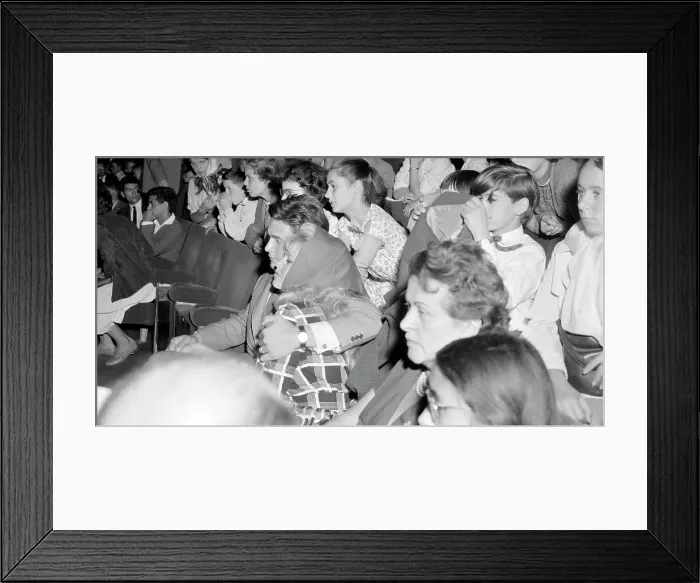 Framed Print : Brigitte Bardot Cuddling With Jacques Charrier