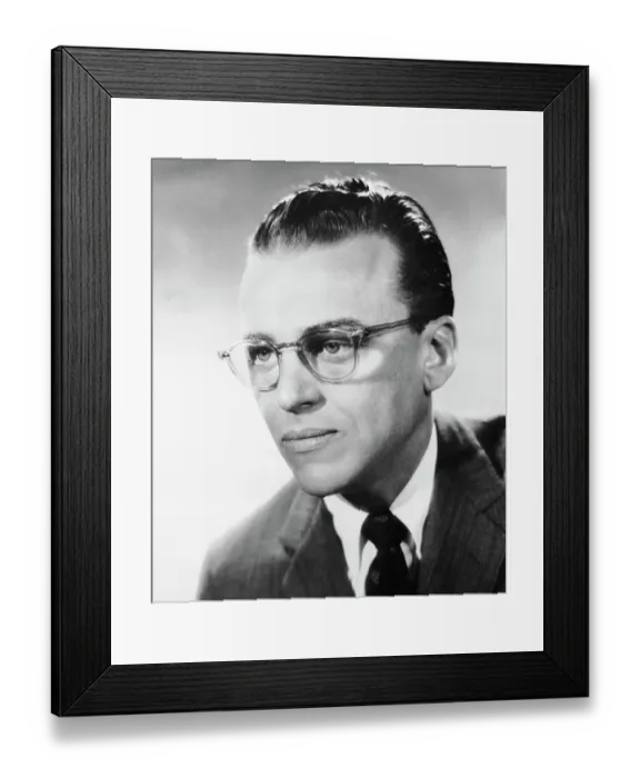 Framed Print : Portrait of Alan Jay Lerner Framed Print : Portrait of Alan Jay Lerner