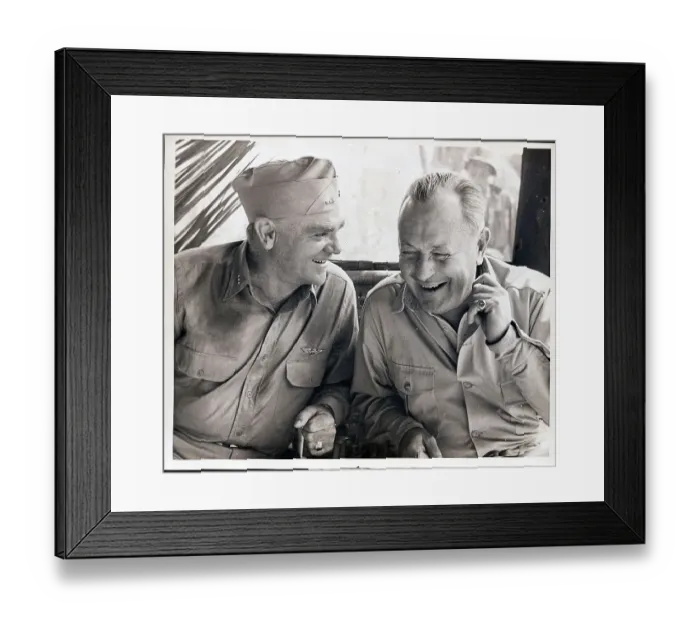 Framed Print : James Cagney and Robert Montgomery on Movie Set Framed Print : James Cagney and Robert Montgomery on Movie Set