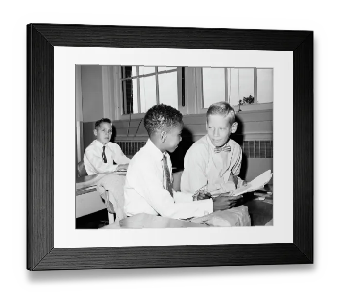 Framed Print : Students in Integrated Classroom Framed Print : Students in Integrated Classroom