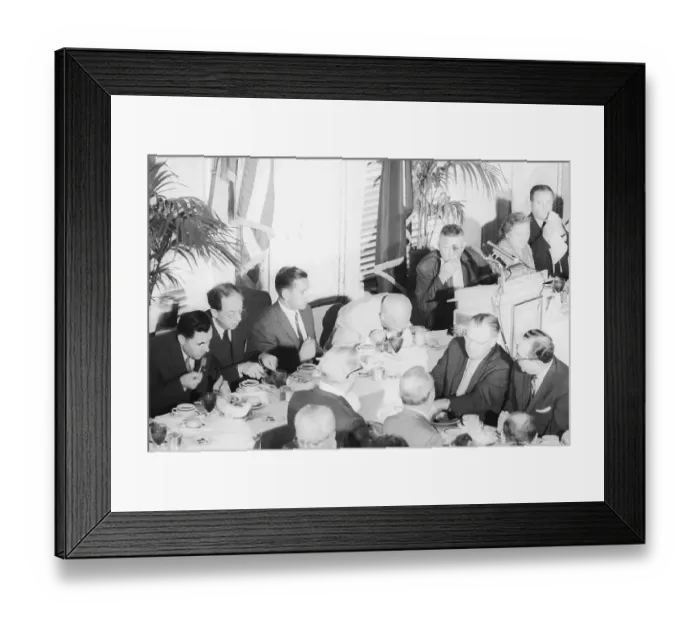 Framed Print : Khrushchev Eating Melon Framed Print : Khrushchev Eating Melon
