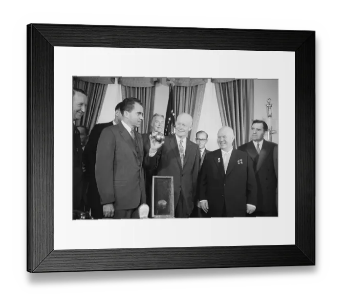 Framed Print : Khrushchev Visiting White House Framed Print : Khrushchev Visiting White House