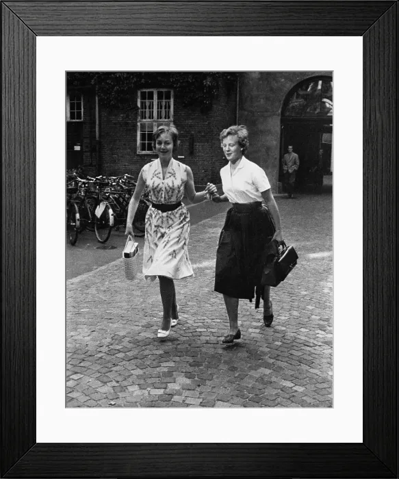 Framed Print : Denmark's Princess Margrethe and Friend Framed Print : Denmark's Princess Margrethe and Friend