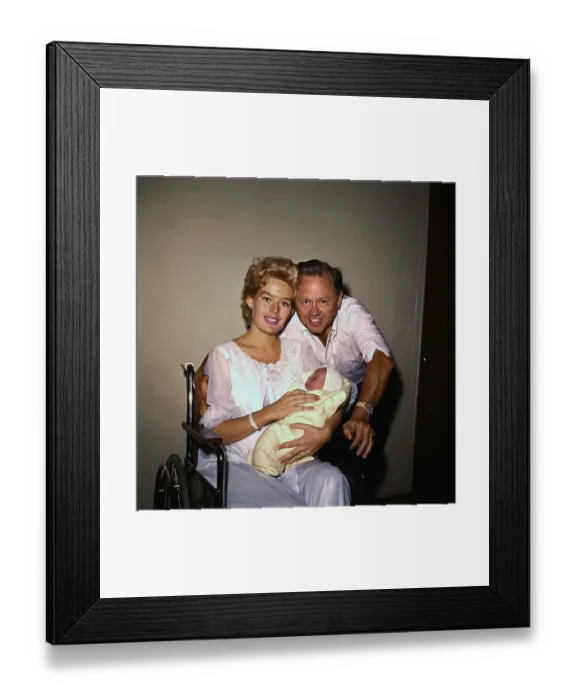 Framed Print : Mickey Rooney with Wife and Daughter Framed Print : Mickey Rooney with Wife and Daughter