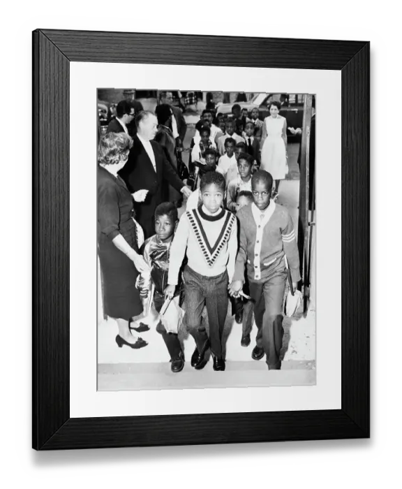 Framed Print : Students Entering School