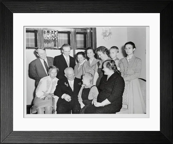 Framed Print : Nikita Khrushchev with His Family Framed Print : Nikita Khrushchev with His Family