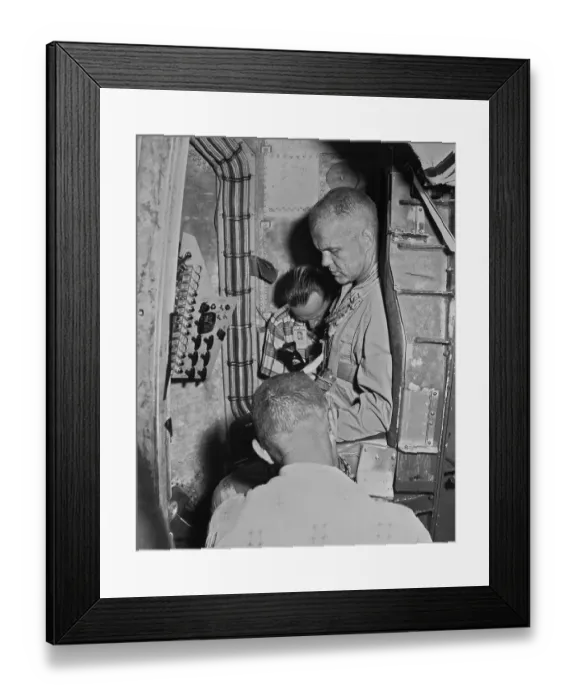 Framed Print : John Glenn Space Training Framed Print : John Glenn Space Training