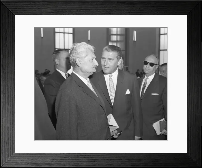 Framed Print : Werner Von Braun With Oberth
