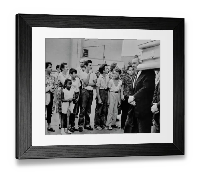 Framed Print : Funeral Of Teenage Murder Victim Framed Print : Funeral Of Teenage Murder Victim