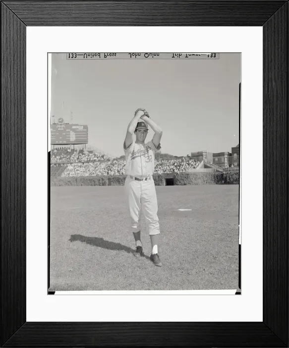 Framed Print : Portrait of Sandy Koufax Framed Print : Portrait of Sandy Koufax