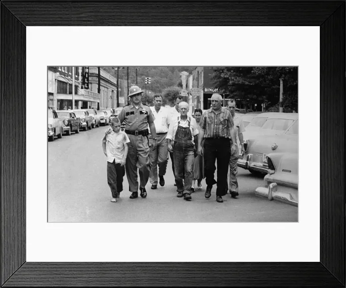 Framed Print : Frank and Charley Pierce in Police Custody Framed Print : Frank and Charley Pierce in Police Custody